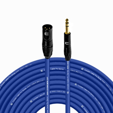 Coluber Cable Balanced 3-Pin XLR to TRS 1/4" Stereo/Mic Cable - 150ft