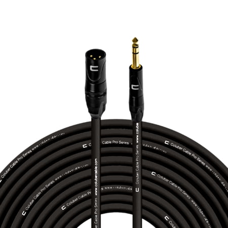 Coluber Cable Balanced 3-Pin XLR to TRS 1/4" Stereo/Mic Cable - 150ft