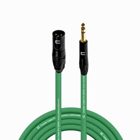 Coluber Cable Balanced 3-Pin XLR to TRS 1/4" Stereo/Mic Cable - 20ft