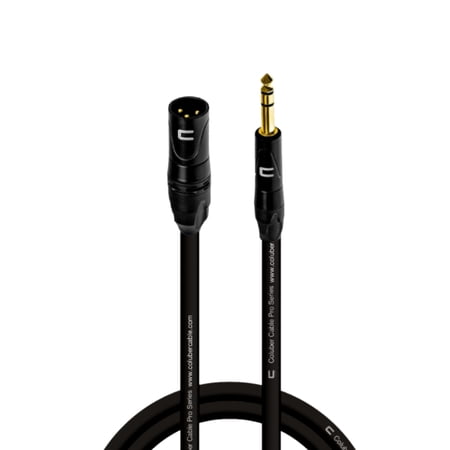 Coluber Cable Balanced 3-Pin XLR to TRS 1/4" Stereo/Mic Cable - 6ft