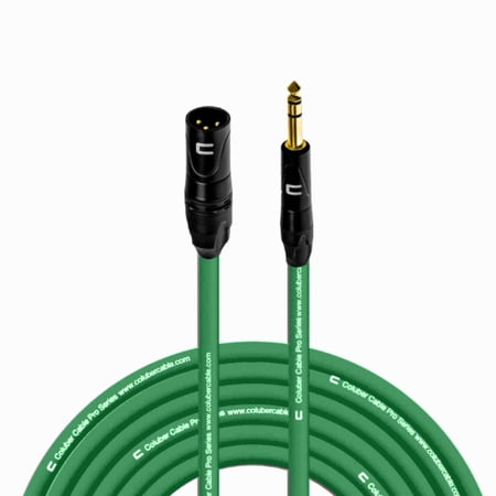 Coluber Cable Balanced 3-Pin XLR to TRS 1/4" Stereo/Mic Cable - 75ft