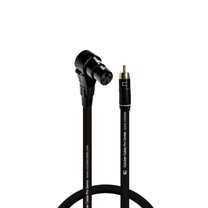 Coluber Cable Balanced Right Angle XLR Female-RCA Male 3-Pin Audio Connector