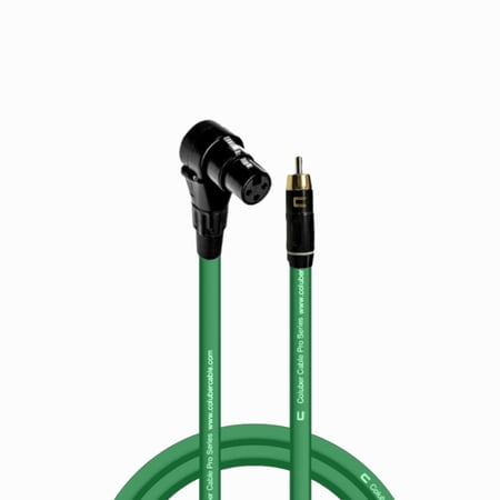 Coluber Cable Balanced Right Angle XLR Female-RCA Male 3-Pin Audio Connector