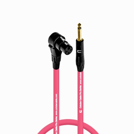 Coluber Cable Balanced - Right Angle XLR Female to 1/4" TS Male 3-Pin Cable