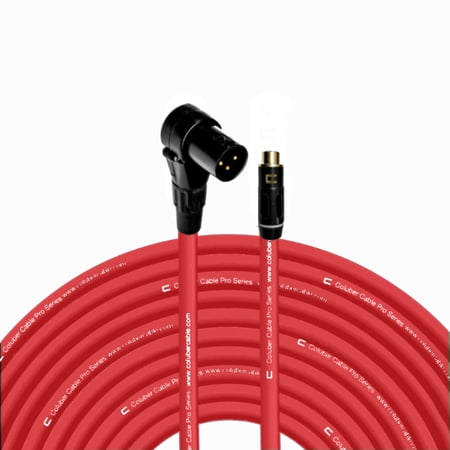 Coluber Cable Balanced Right Angle XLR Male to RCA Female 3 - Pin Connector