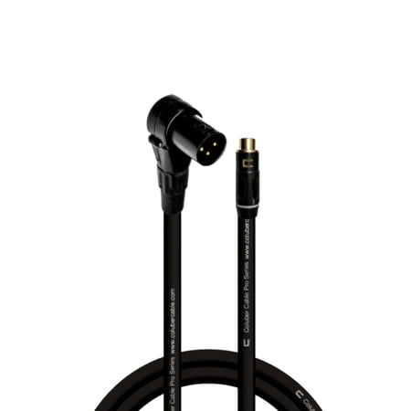 Coluber Cable Balanced Right Angle XLR Male to RCA Female 3 - Pin Connector