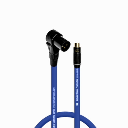 Coluber Cable Balanced Right Angle XLR Male to RCA Female 3 - Pin Connector