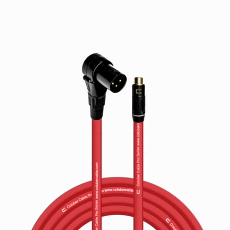 Coluber Cable Balanced Right Angle XLR Male to RCA Female 3 - Pin Connector