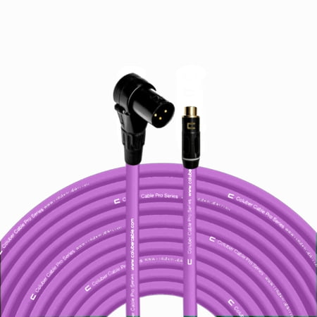 Coluber Cable Balanced Right Angle XLR Male to RCA Female 3 - Pin Connector