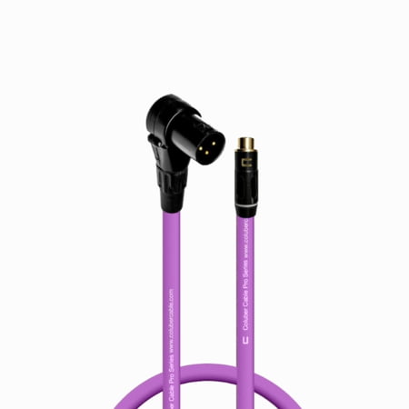 Coluber Cable Balanced Right Angle XLR Male to RCA Female 3 - Pin Connector