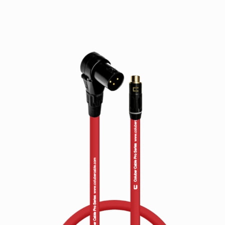 Coluber Cable Balanced Right Angle XLR Male to RCA Female 3 - Pin Connector