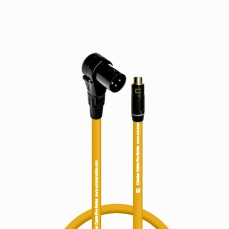 Coluber Cable Balanced Right Angle XLR Male to RCA Female 3 - Pin Connector