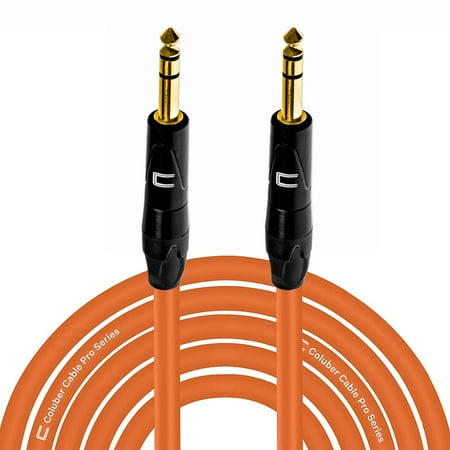 Coluber Cable Balanced TRS Cable 1/4 Male to Male Connector 1.5ft - 6.35mm