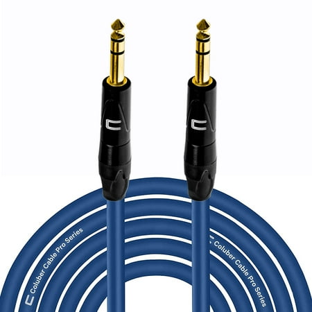 Coluber Cable Balanced TRS Cable 1/4 Male to Male Connector 10ft - 6.35mm