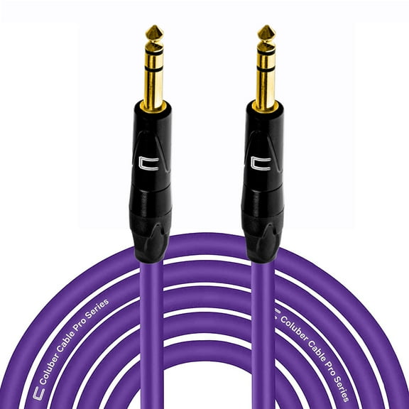 Coluber Cable Balanced TRS Cable 1/4 Male to Male Connector 30ft - 6.35mm