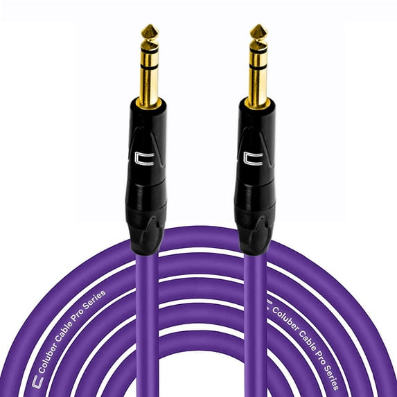 Coluber Cable Balanced TRS Cable 1/4 Male to Male Connector 30ft - 6.35mm