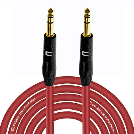 Coluber Cable Balanced TRS Cable 1/4 Male to Male Connector 3ft - 6.35mm
