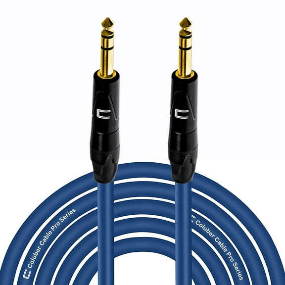 Coluber Cable Balanced TRS Cable 1/4 Male to Male Connector 50ft - 6.35mm