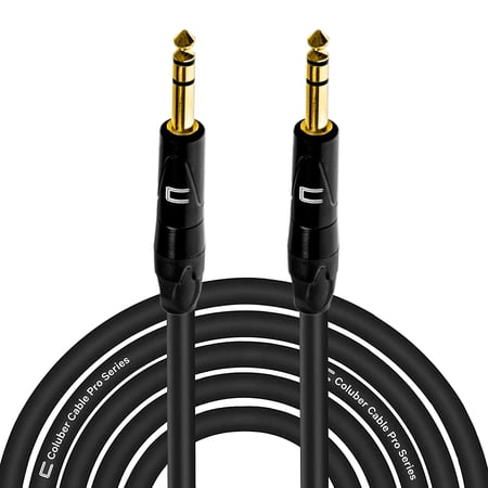 Coluber Cable Balanced TRS Cable 1/4 Male to Male Connector 6ft - 6.35mm
