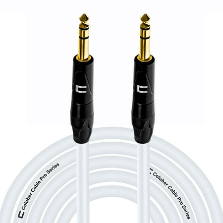 Coluber Cable Balanced TRS Cable 1/4 Male to Male Connector 6ft - 6.35mm