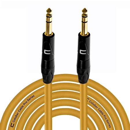 Coluber Cable Balanced TRS Cable 1/4 Male to Male Connector 75ft - 6.35mm
