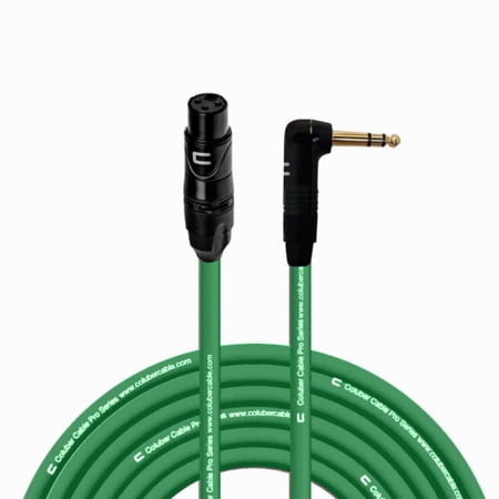 Coluber Cable - Balanced XLR Cable Female to Right Angle 1/4" TRS Connector