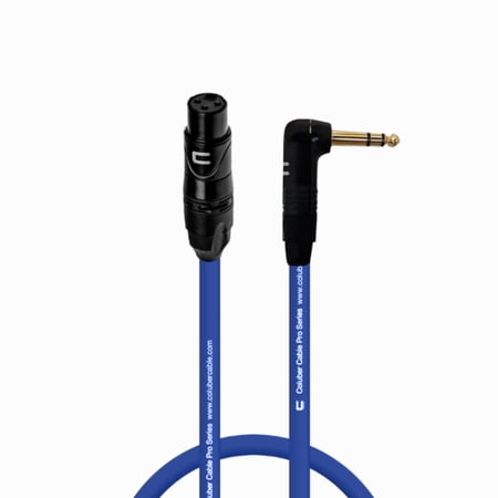 Coluber Cable - Balanced XLR Cable Female to Right Angle 1/4" TRS Connector