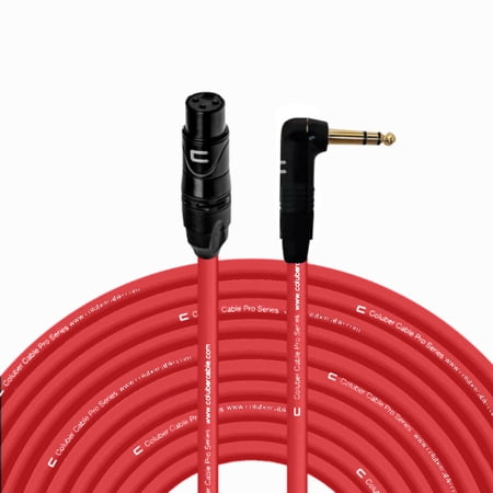 Coluber Cable - Balanced XLR Cable Female to Right Angle 1/4" TRS Connector