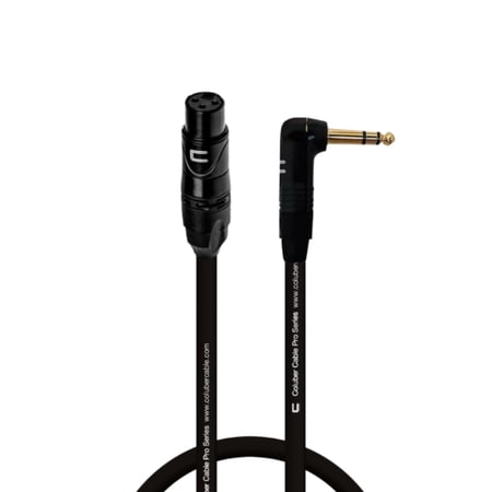 Coluber Cable - Balanced XLR Cable Female to Right Angle 1/4" TRS Connector