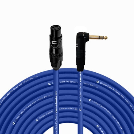 Coluber Cable - Balanced XLR Cable Female to Right Angle 1/4" TRS Connector
