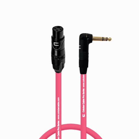 Coluber Cable - Balanced XLR Cable Female to Right Angle 1/4" TRS Connector