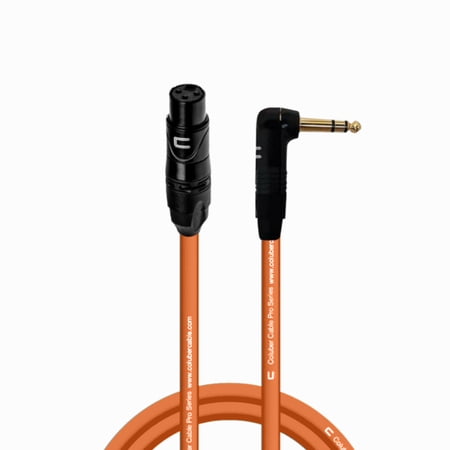 Coluber Cable - Balanced XLR Cable Female to Right Angle 1/4" TRS Connector