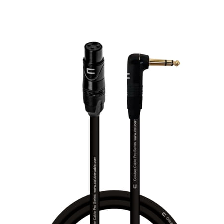 Coluber Cable - Balanced XLR Cable Female to Right Angle 1/4" TRS Connector