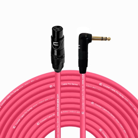 Coluber Cable - Balanced XLR Cable Female to Right Angle 1/4" TRS Connector