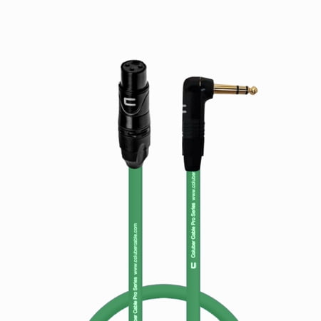 Coluber Cable - Balanced XLR Cable Female to Right Angle 1/4" TRS Connector