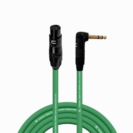 Coluber Cable - Balanced XLR Cable Female to Right Angle 1/4" TRS Connector