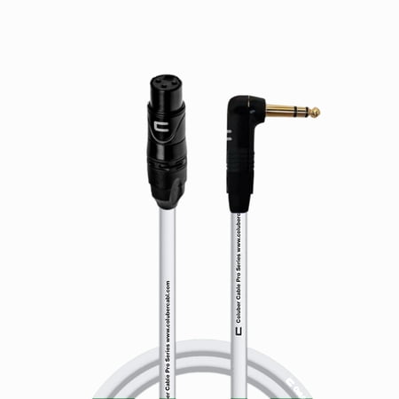 Coluber Cable - Balanced XLR Cable Female to Right Angle 1/4" TRS Connector