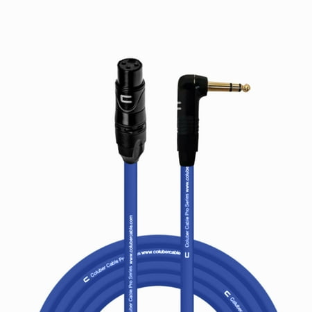 Coluber Cable - Balanced XLR Cable Female to Right Angle 1/4" TRS Connector