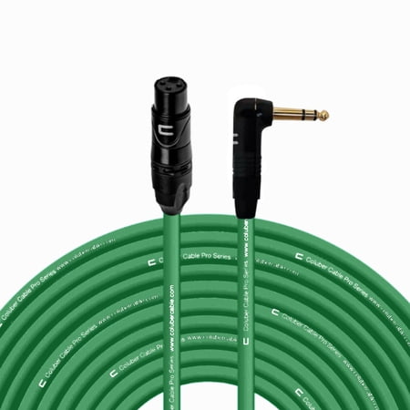 Coluber Cable - Balanced XLR Cable Female to Right Angle 1/4" TRS Connector