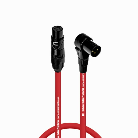 Coluber Cable - Balanced XLR Cable Female to Right Angle XLR Male Connector