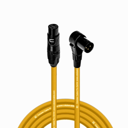 Coluber Cable - Balanced XLR Cable Female to Right Angle XLR Male Connector