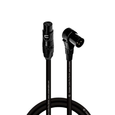 Coluber Cable - Balanced XLR Cable Female to Right Angle XLR Male Connector