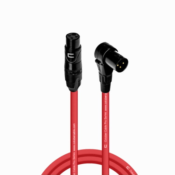 Coluber Cable - Balanced XLR Cable Female to Right Angle XLR Male Connector