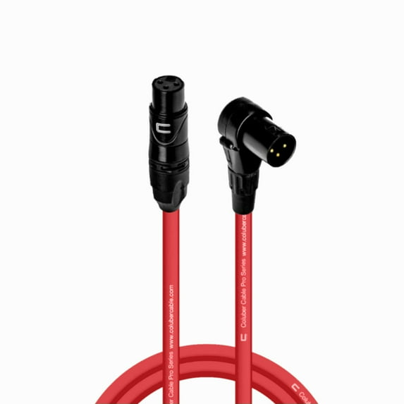 Coluber Cable - Balanced XLR Cable Female to Right Angle XLR Male Connector