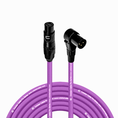 Coluber Cable - Balanced XLR Cable Female to Right Angle XLR Male Connector
