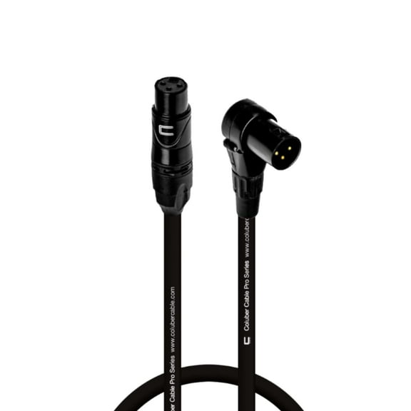 Coluber Cable - Balanced XLR Cable Female to Right Angle XLR Male Connector