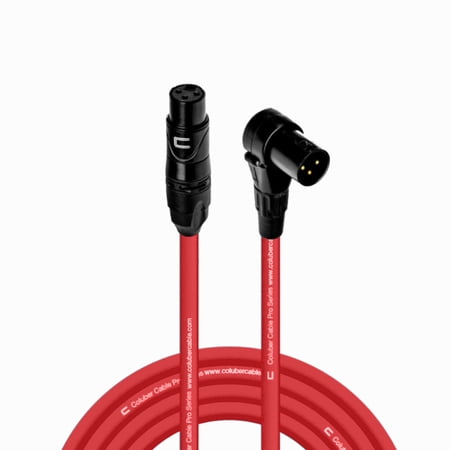 Coluber Cable - Balanced XLR Cable Female to Right Angle XLR Male Connector
