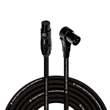 Coluber Cable - Balanced XLR Cable Female to Right Angle XLR Male Connector