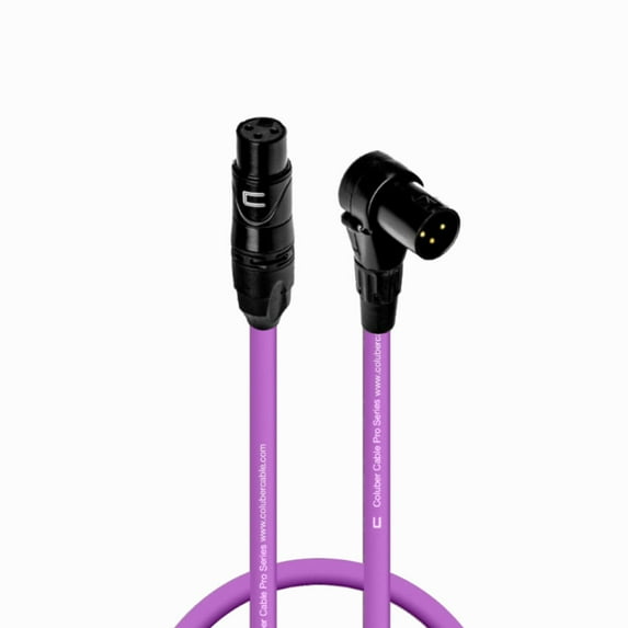 Coluber Cable - Balanced XLR Cable Female to Right Angle XLR Male Connector