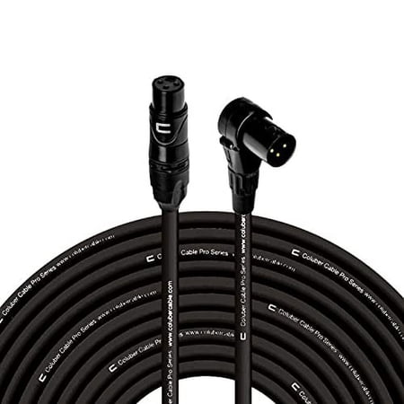Coluber Cable - Balanced XLR Cable Female to Right Angle XLR Male Connector